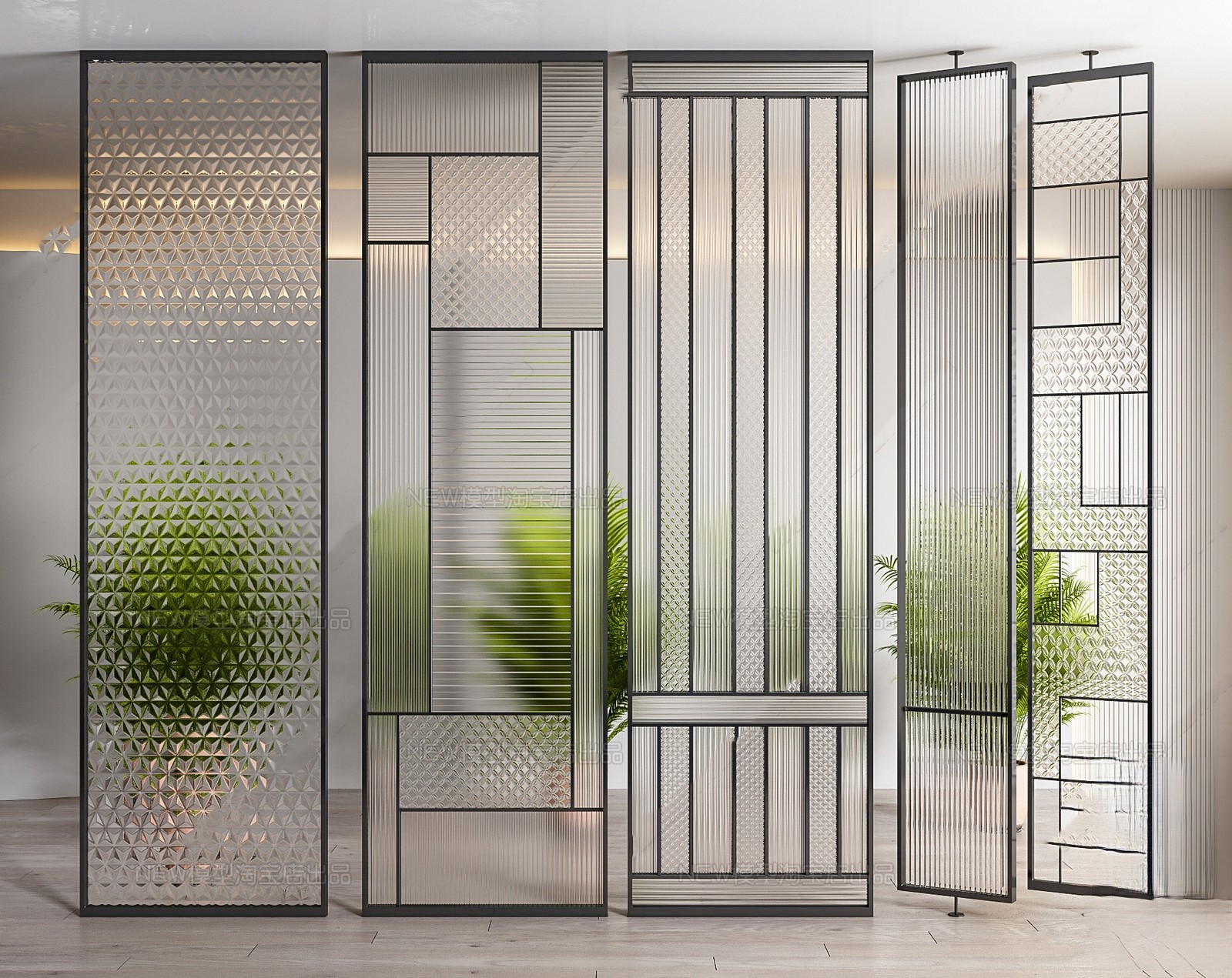 Decorative Partition Screen Panels 3d Model