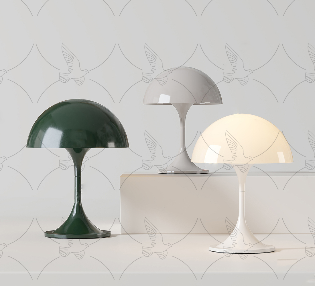 Dome Shade Table Lamp 3d Model