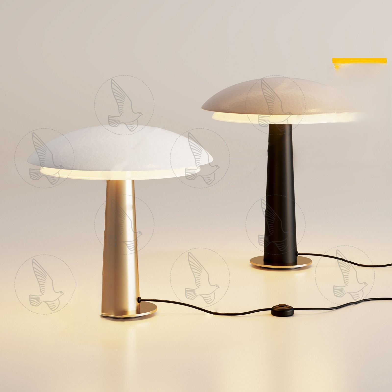 Dome Shade Table Lamp 3d Model