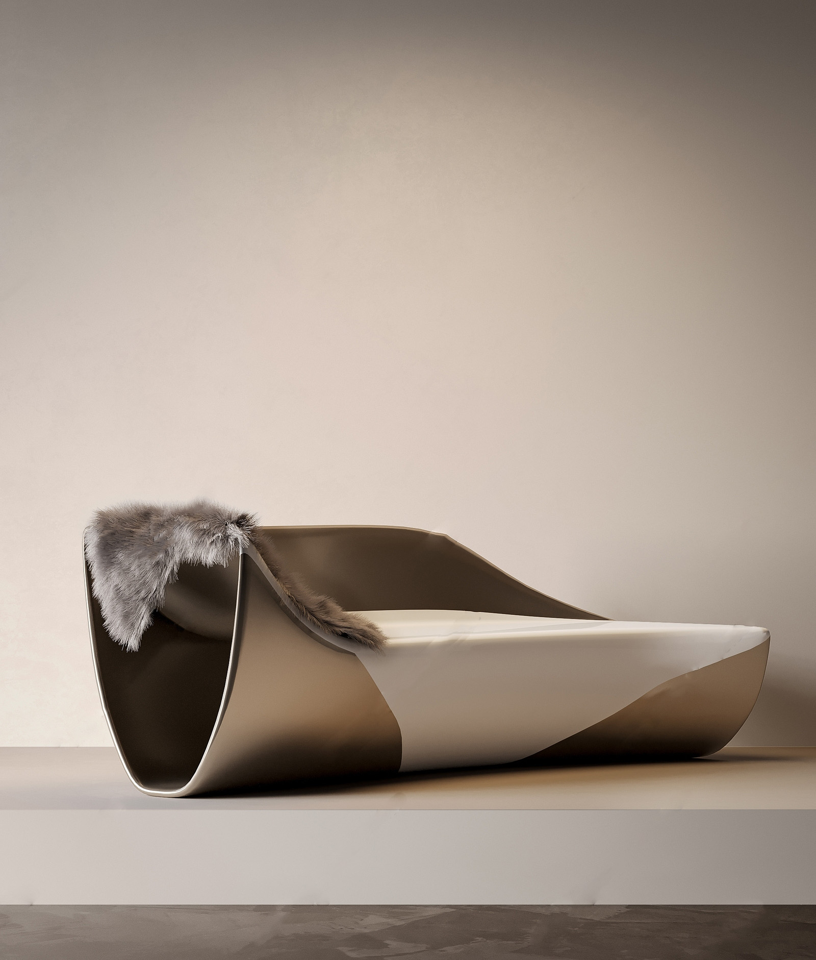 Ghế Chaise Longue Điêu Khắc 3d Model