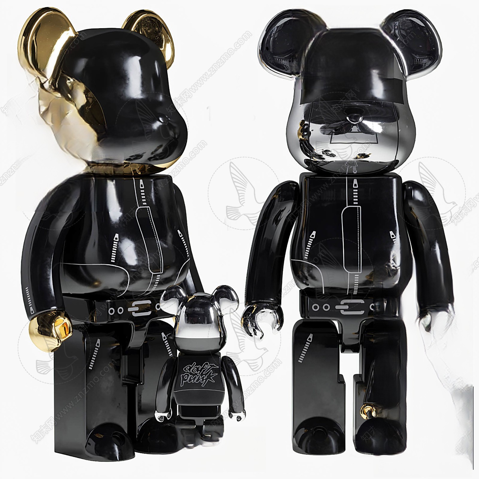Glossy Bear Figurine Sculpture 3d Model