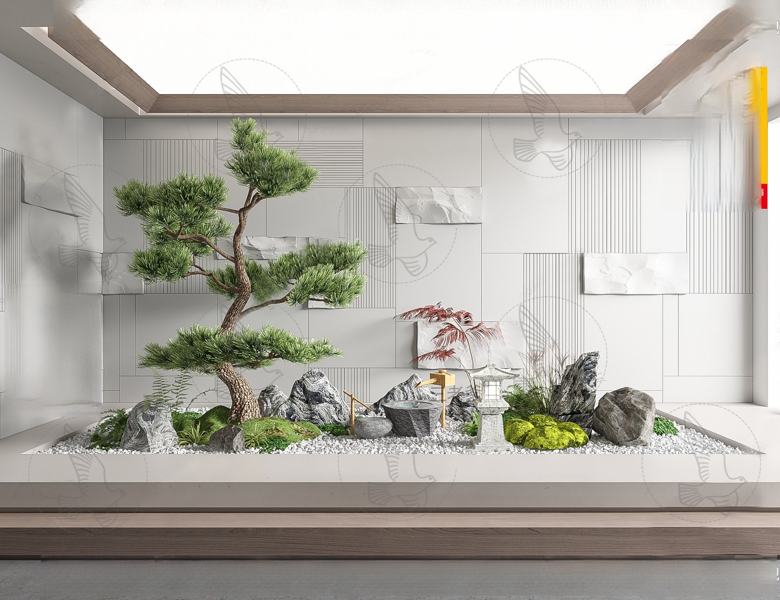Miniature Japanese Garden 3d Model Free