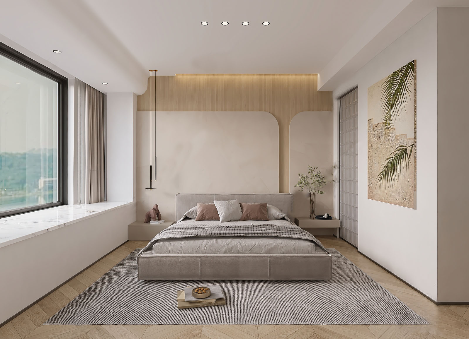 Modern Bedroom Interior 3d Model
