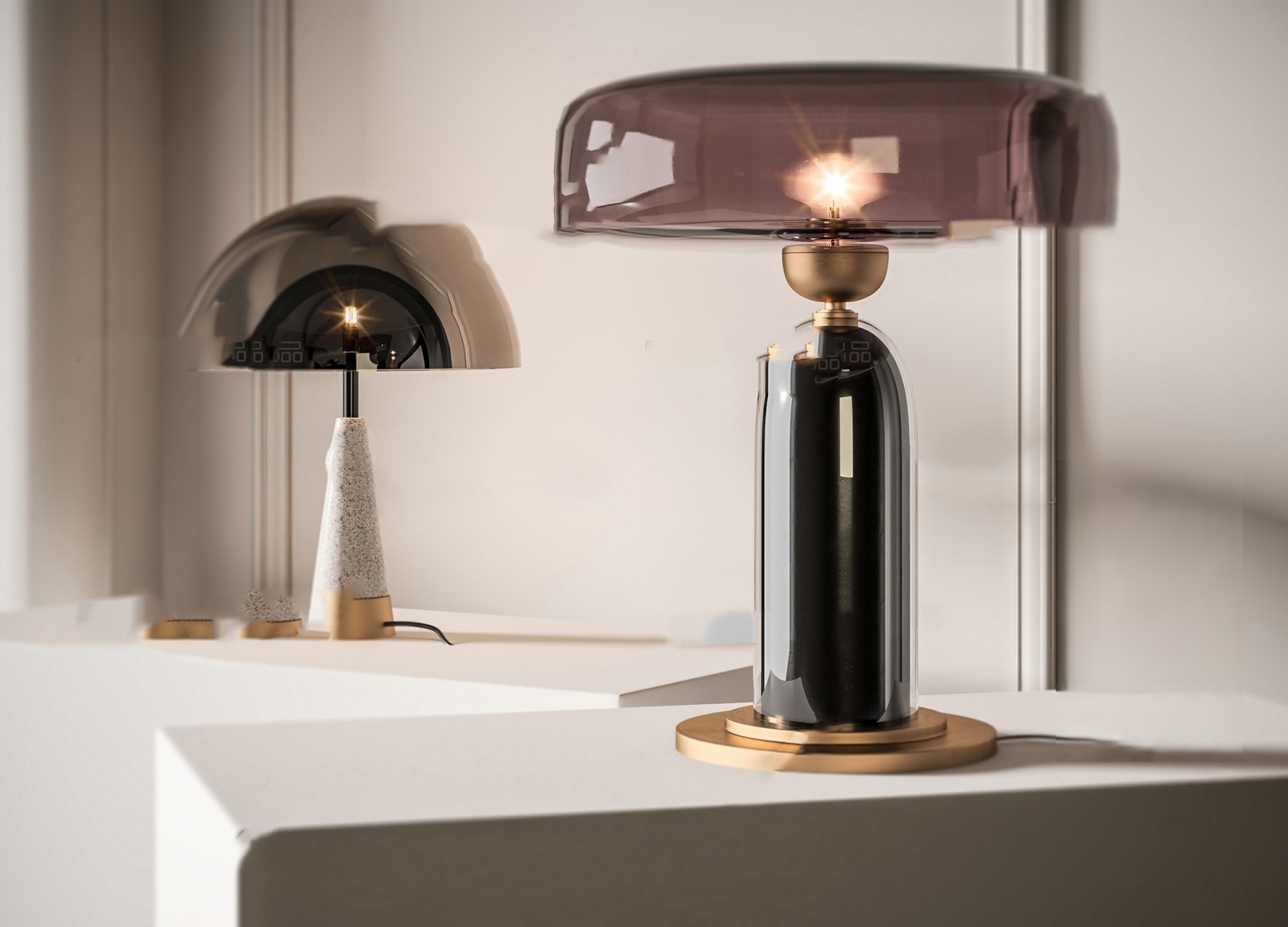 Modern Black Table Lamp 3d Model