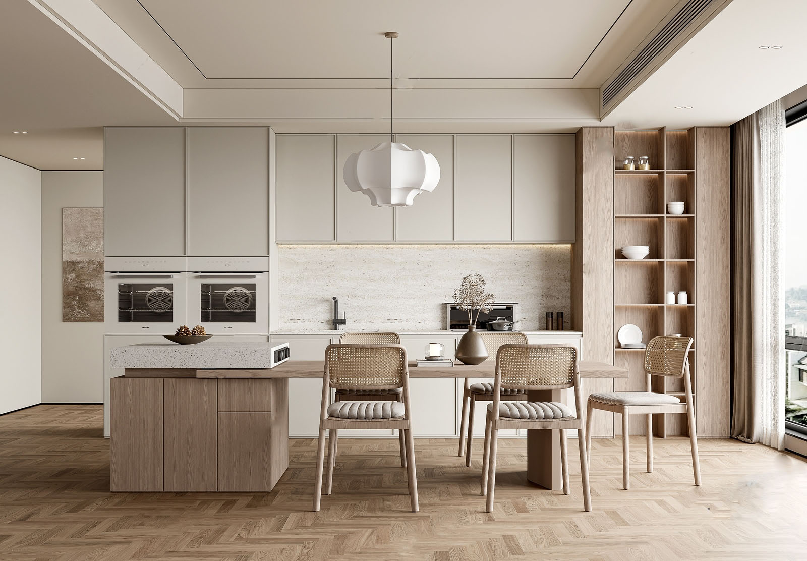 Modern Kitchen Interior 3d Model