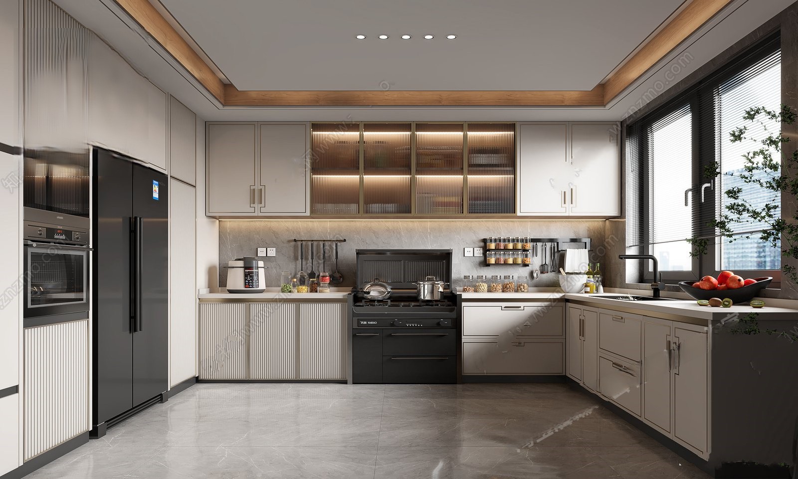 Modern Kitchen Interior 3d Model