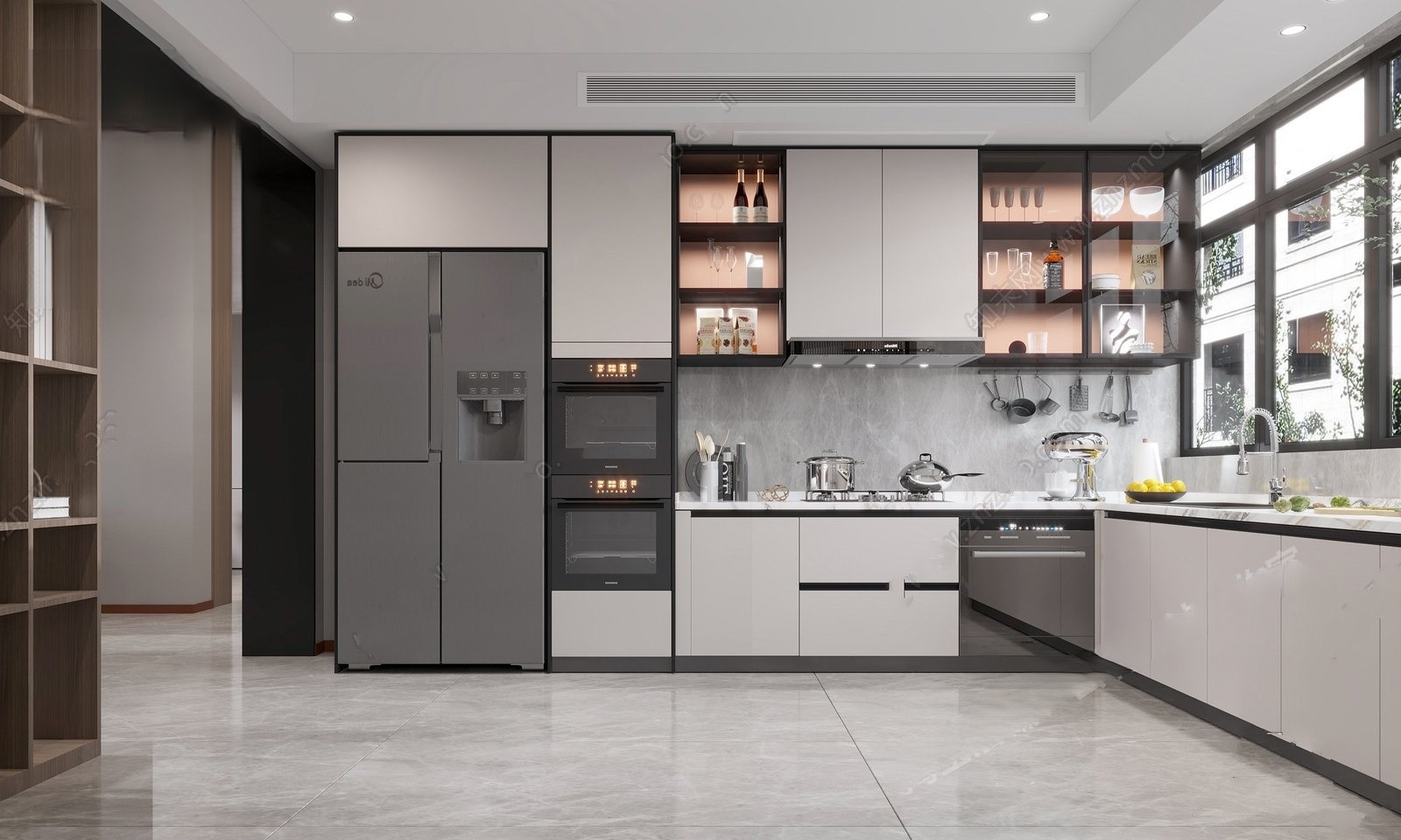 Modern Kitchen Interior 3d Model