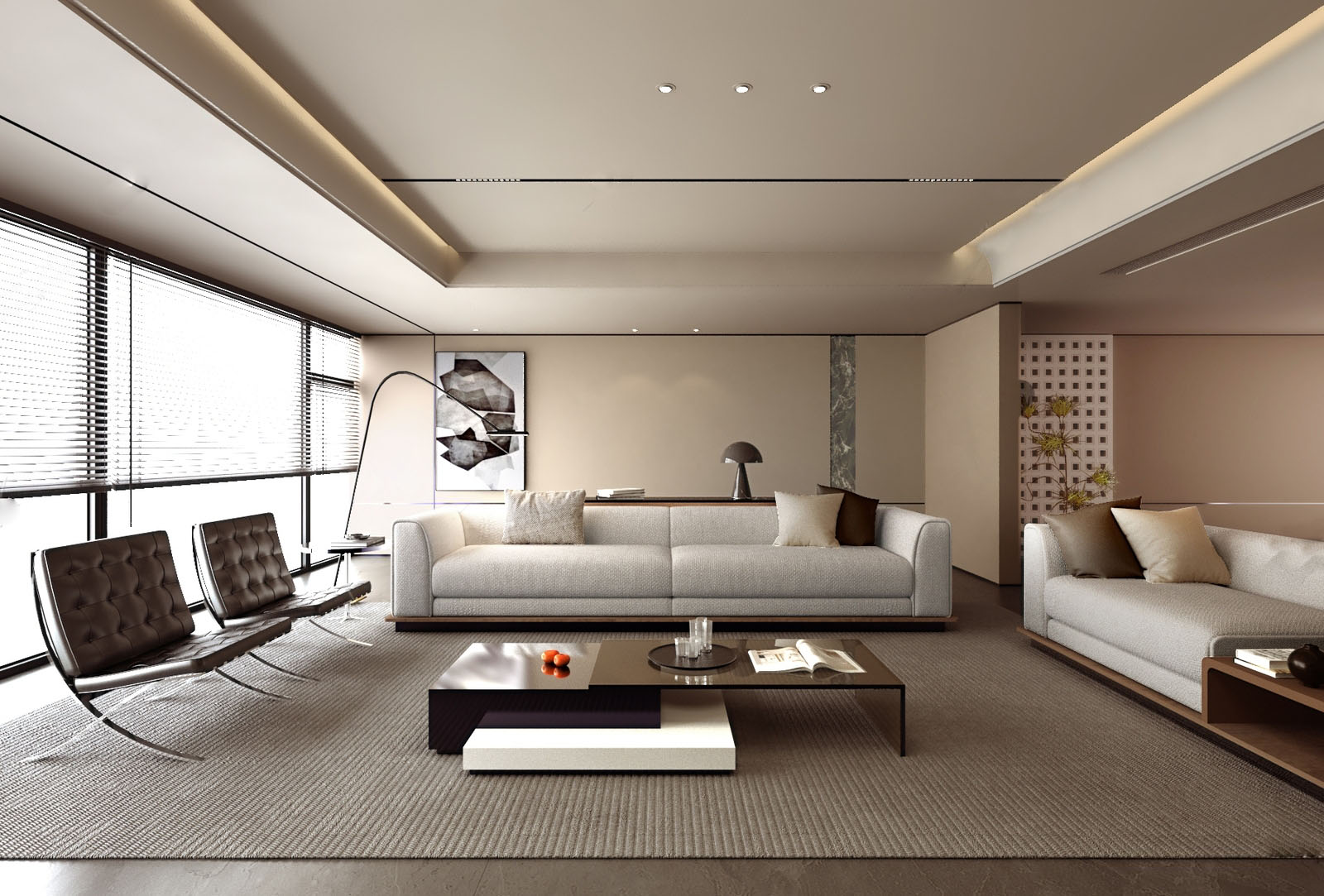 Modern Living Room Interior 3d Model