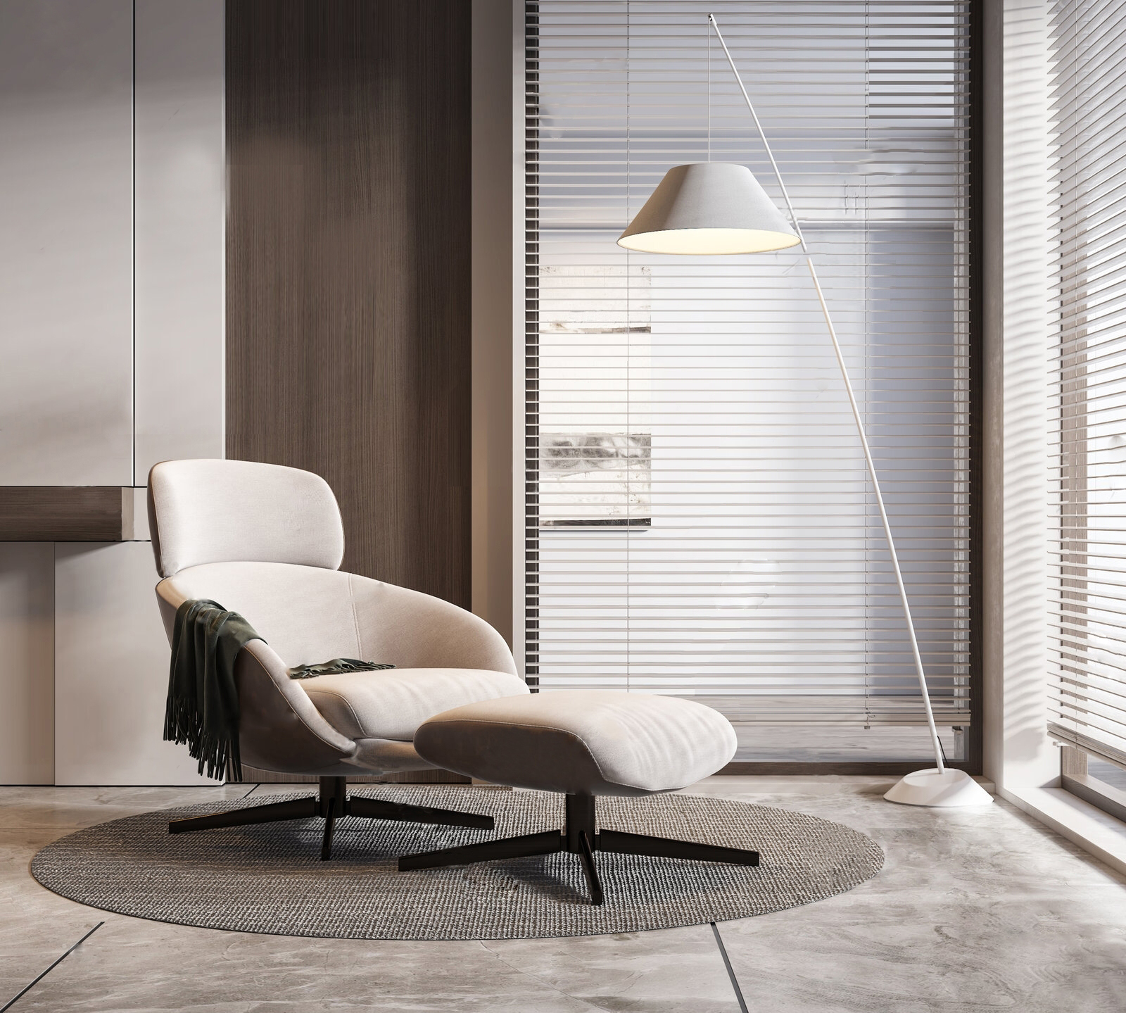 Modern Lounge Armchair 3d Model pro