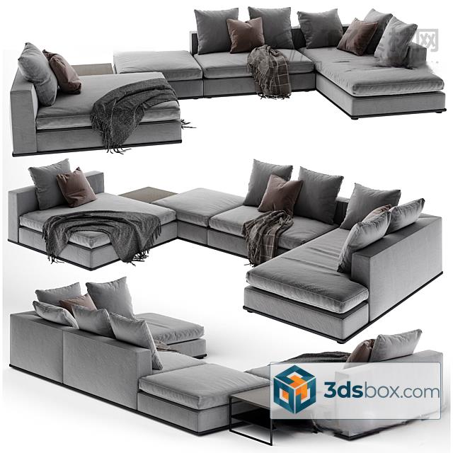 Modern Modular Sectional Sofa 3d Model