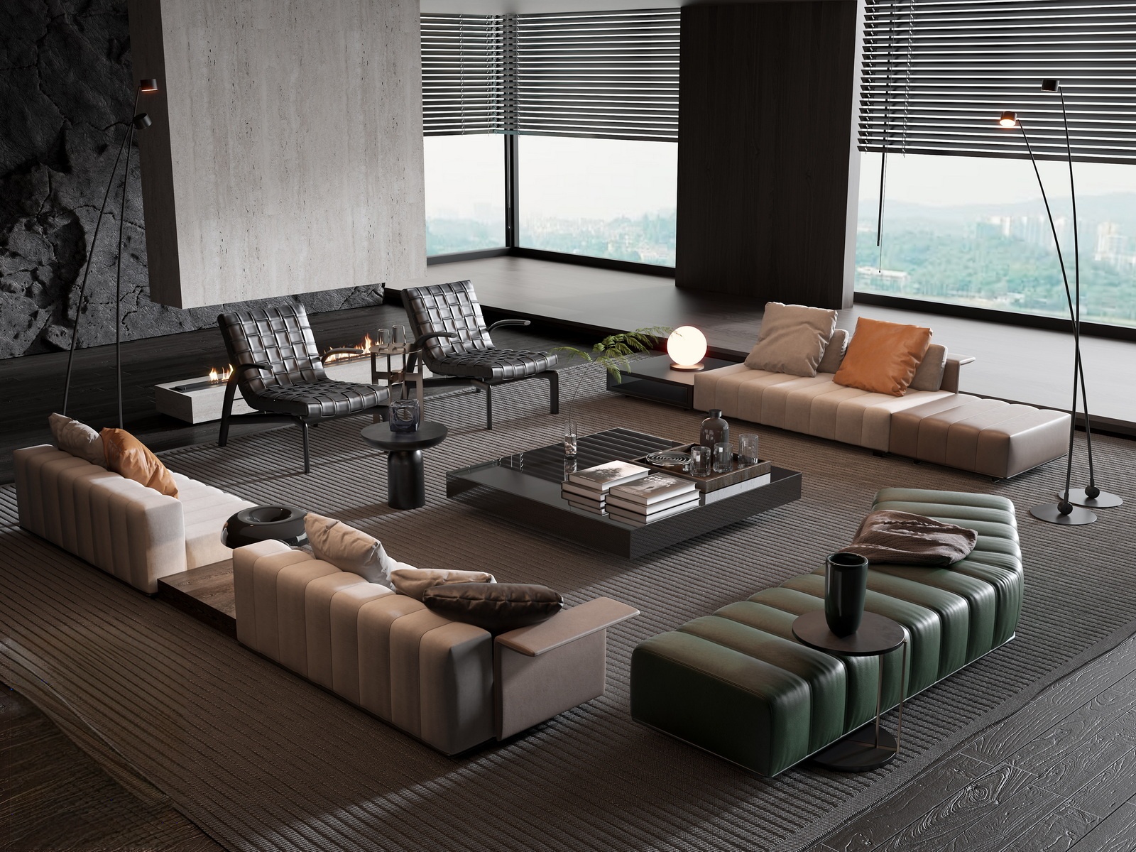 Modern Modular Sofa 3d Model
