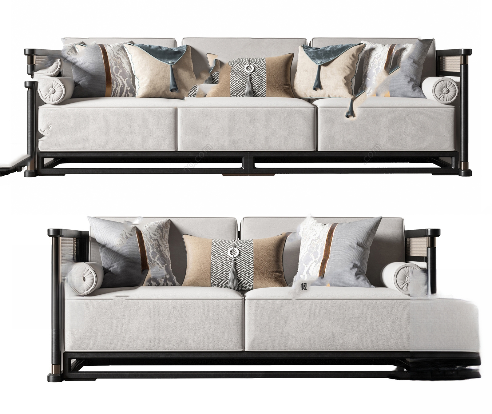 Modern Modular Sofa 3d Model pro