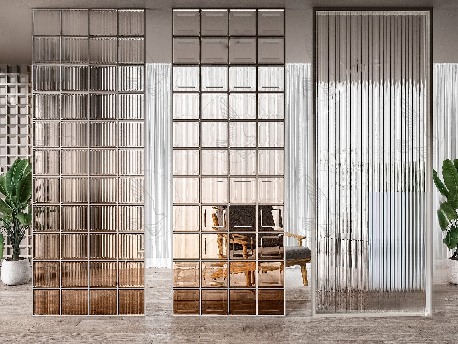 Modern Radiator Set 3d Model