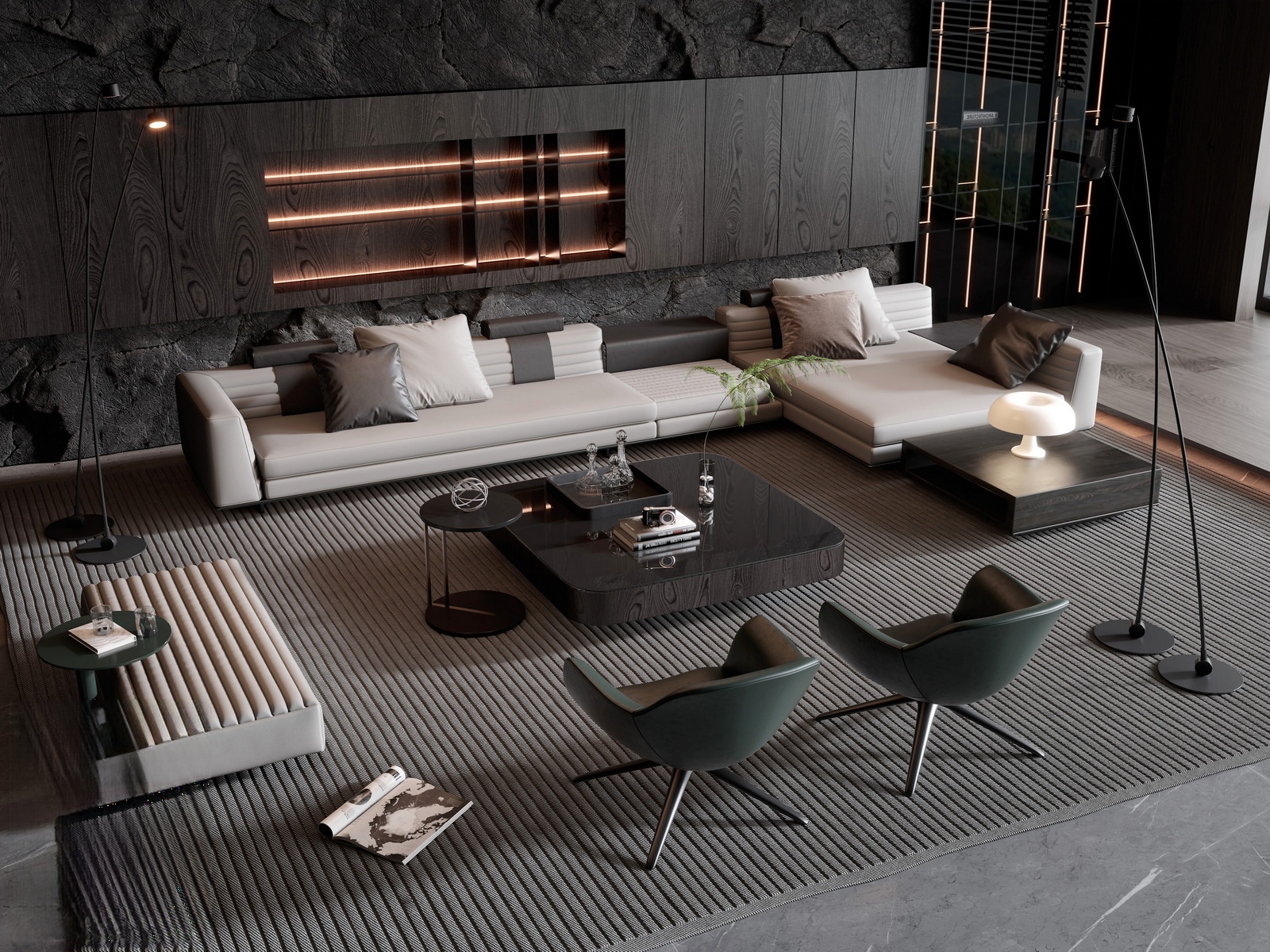 Modern Sectional Sofa 3d Model