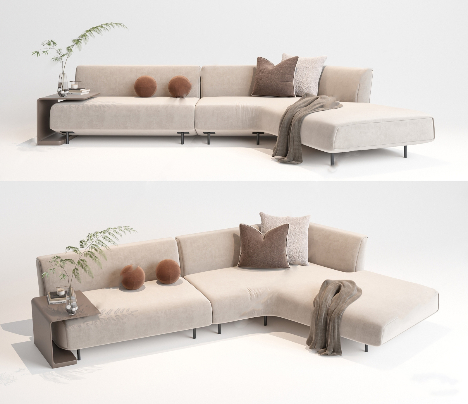 Modern Sectional Sofa 3d Model