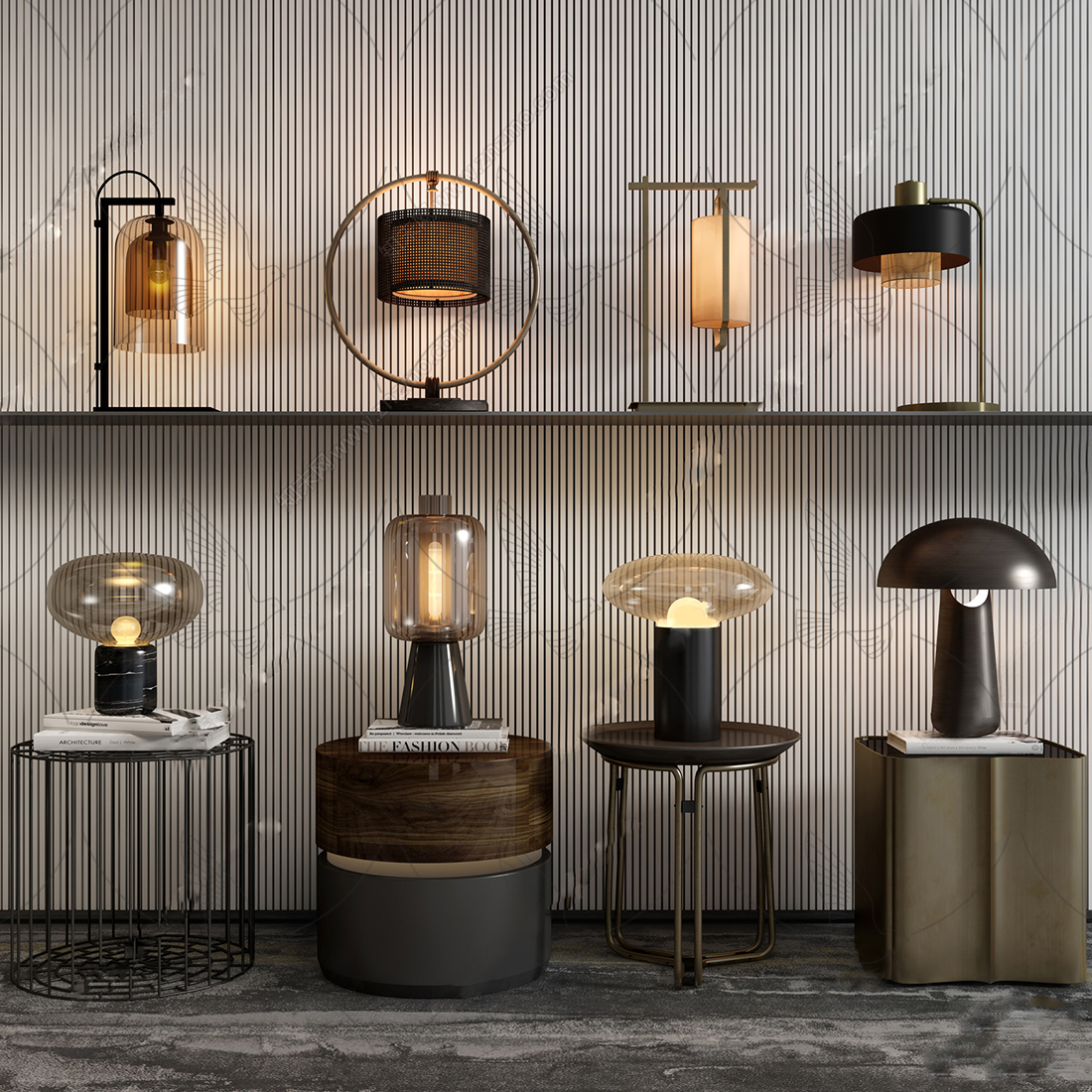 Modern Table Lamp 3d Model