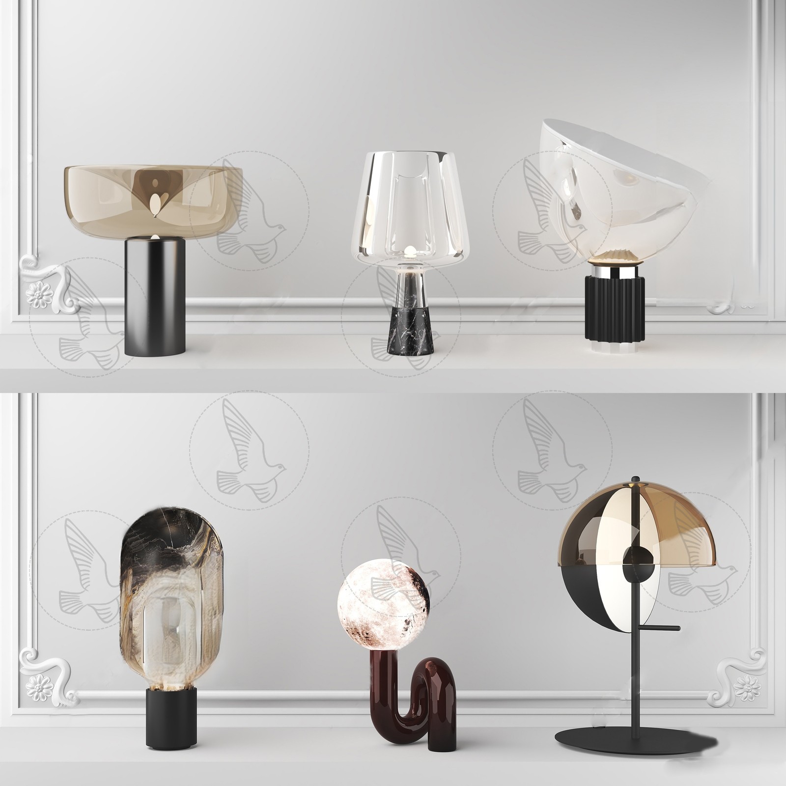 Modern Table Lamp 3d Model