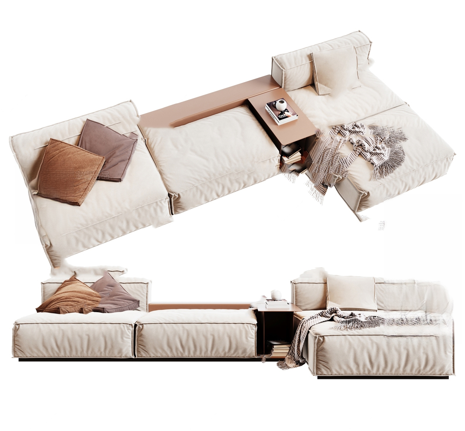 Modular Sectional Sofa 3d Model pro