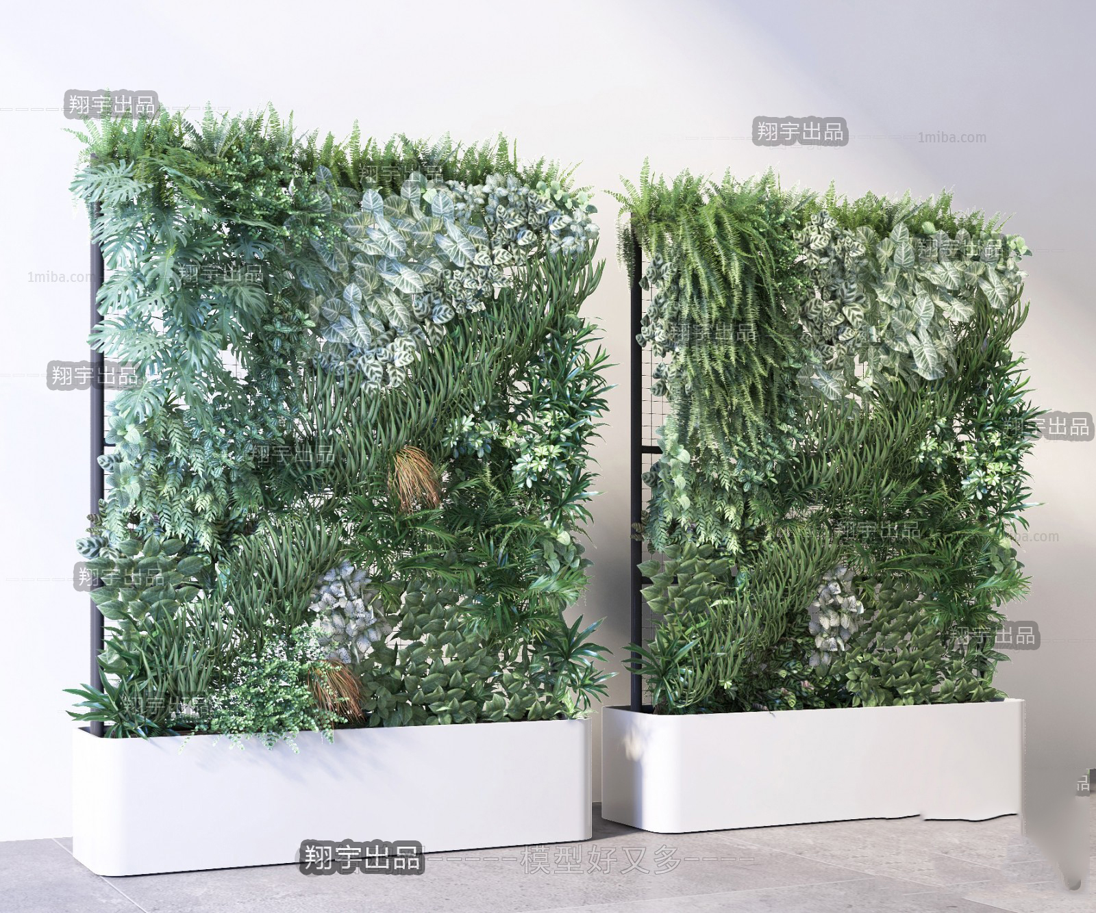 Vertical Garden Planter Panels 3d Model