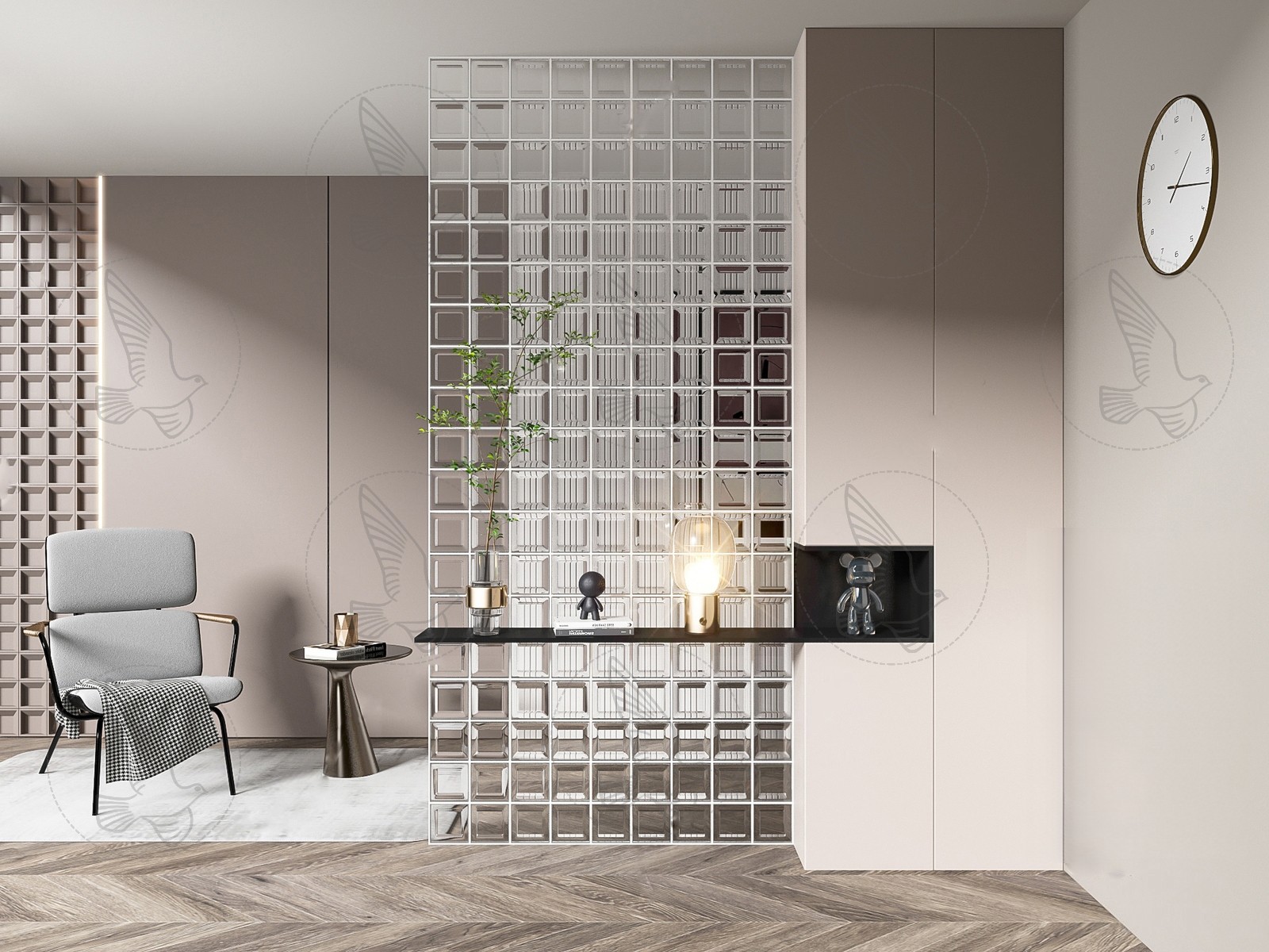 Wall Storage Shelving Unit 3d Model